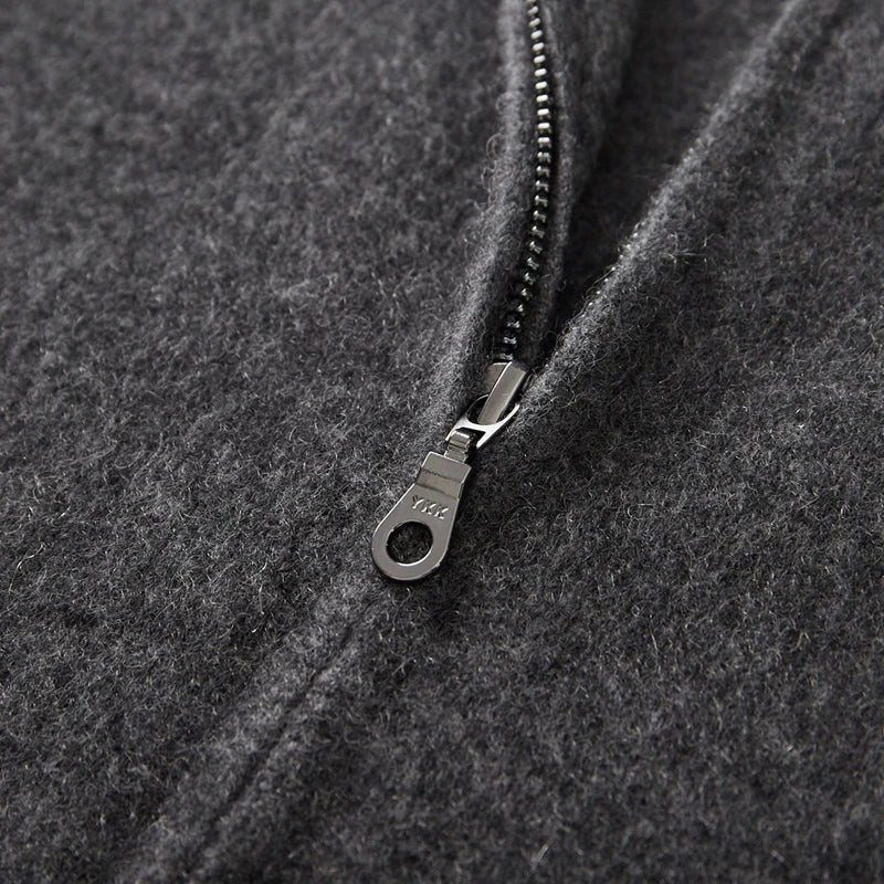 Avery Cashmere Jacket with Contrasting Sleeves
