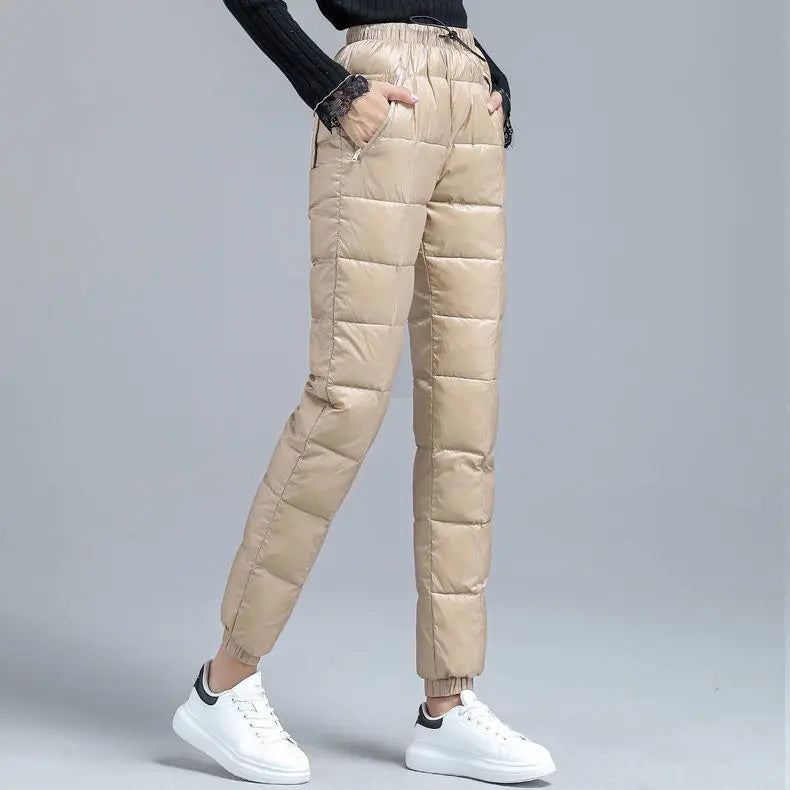 Endira Women's Insulated Winter Down Pants – Lightweight Shell for Cold Weather Comfort