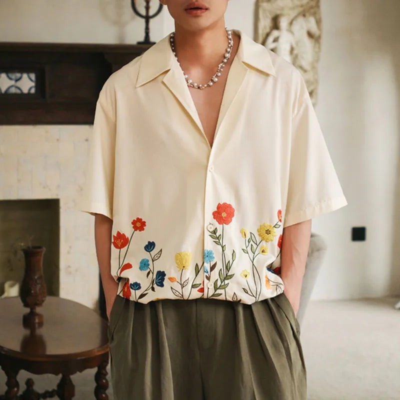 Mateo Soft Floral Summer Shirt – Relaxed Fit Button Down Shirt