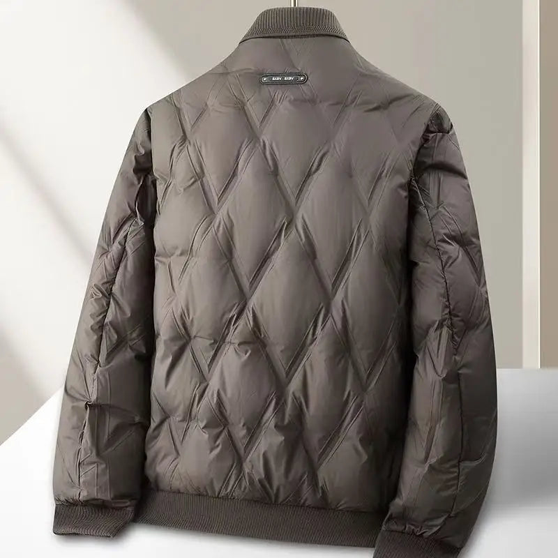 Ethom Men's Lightweight Diamond Quilted Duck Down Puffer Jacket