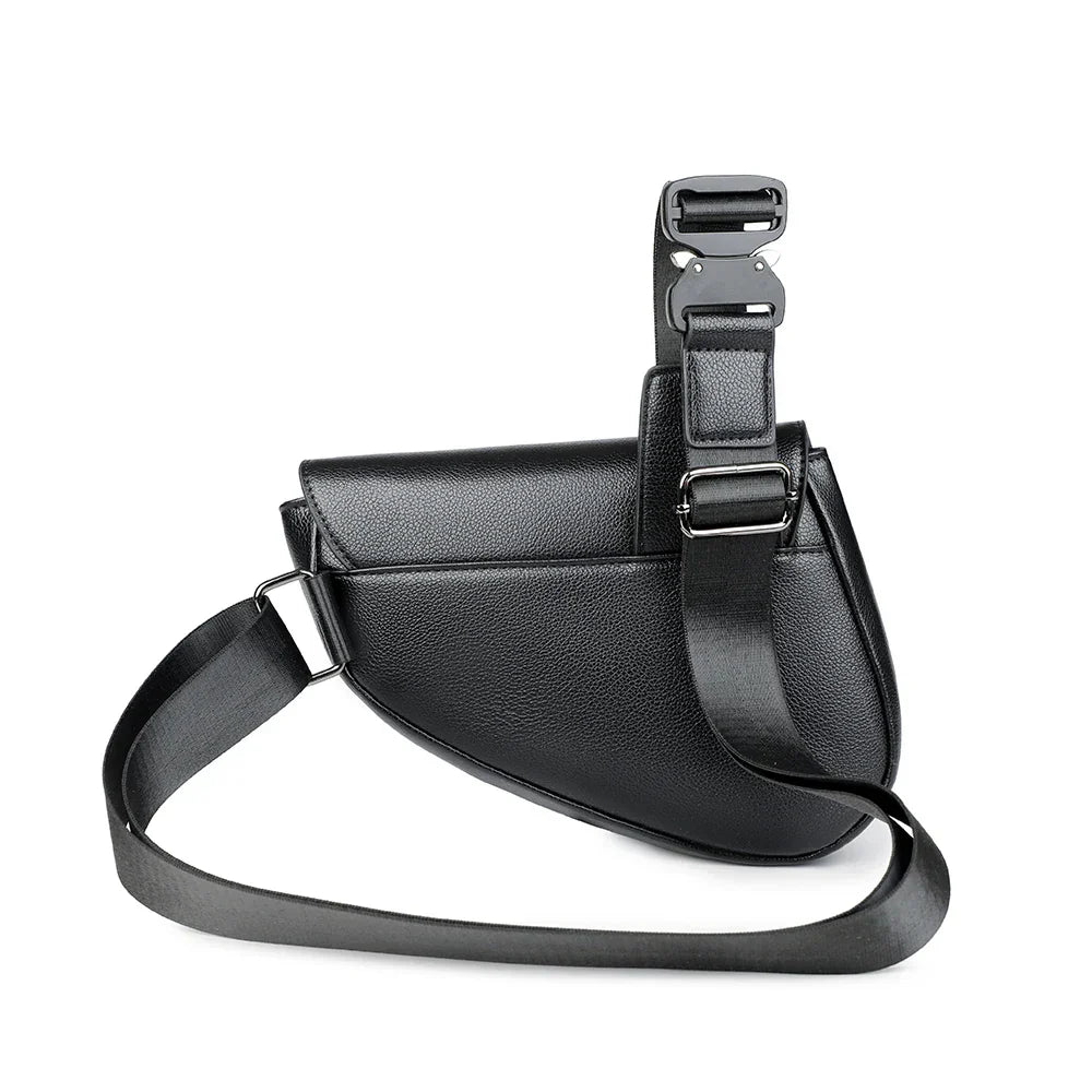 Ashby Saddle Crossbody Bag – Sustainable Leather Style with Adjustable Strap