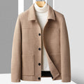 Blake Tailored Fit Herringbone Wool Coat - Superior Warmth