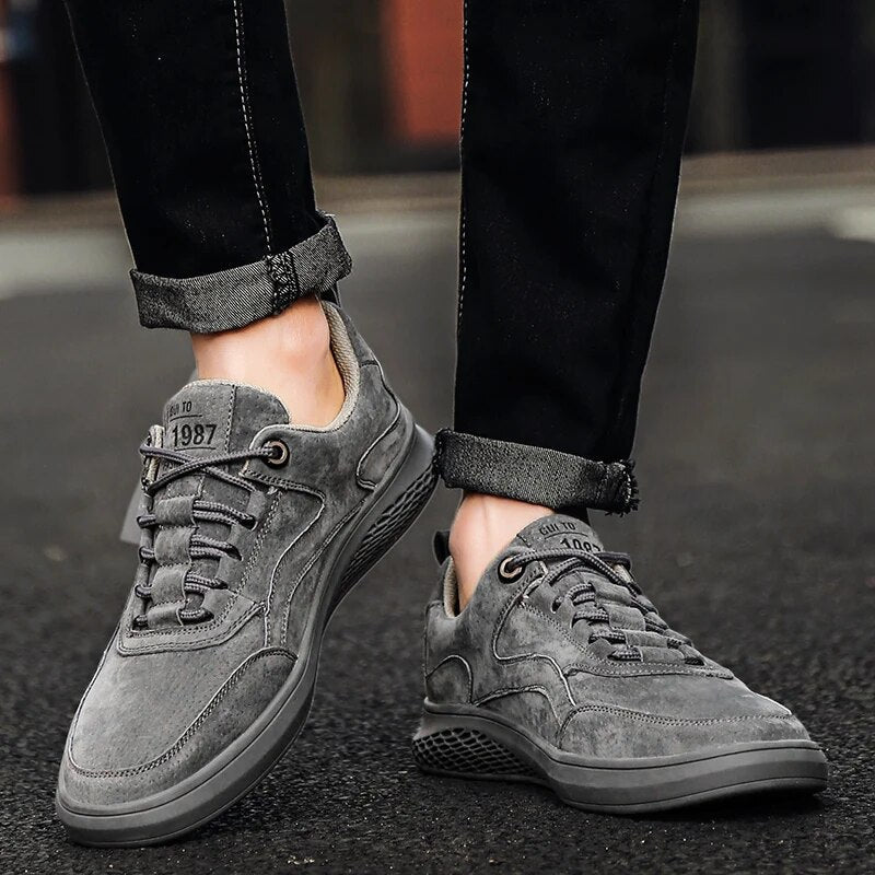 Asher Suede Sneakers – Urban-Style Suede with Relaxed Versatility