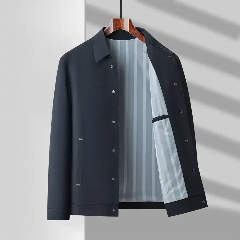 Men's Cairo Performance Jacket – Modern Snap Design with Technical Stretch Fabric