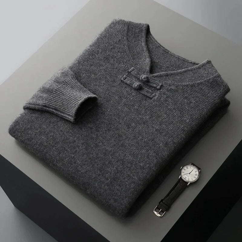 Callahan Men's Ultra-Soft Knit Pullover Sweater with Stand Collar