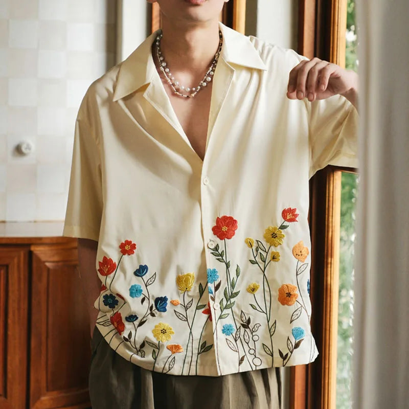 Mateo Soft Floral Summer Shirt – Relaxed Fit Button Down Shirt