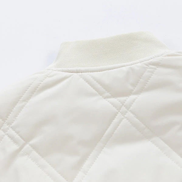 Fernan Men's Quilted Fleece-Lined Lightweight Bomber Jacket for Winter