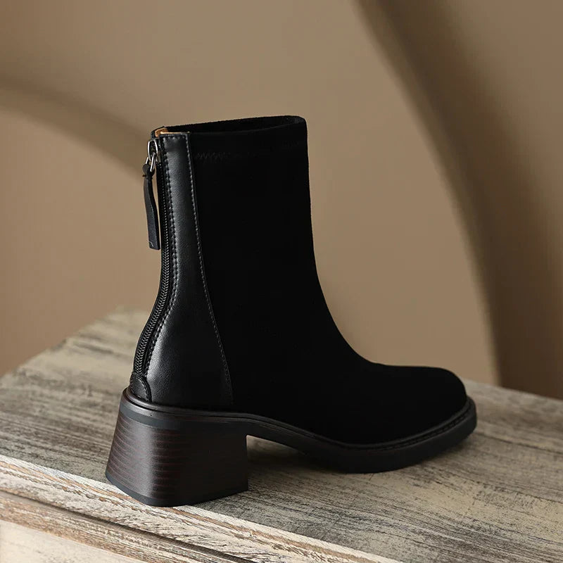 Arielle Women's Ankle Boots – Luxurious Suede with Enhanced Comfort Cushioning