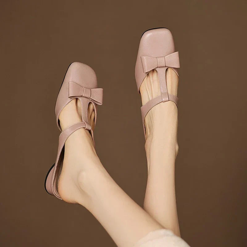 Camila Women's Genuine Leather Slip-On Mules