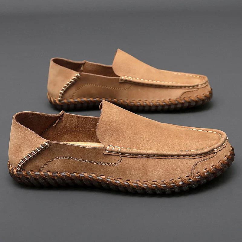 Bruno Men's Suede & Leather Cushioned Comfort Loafers