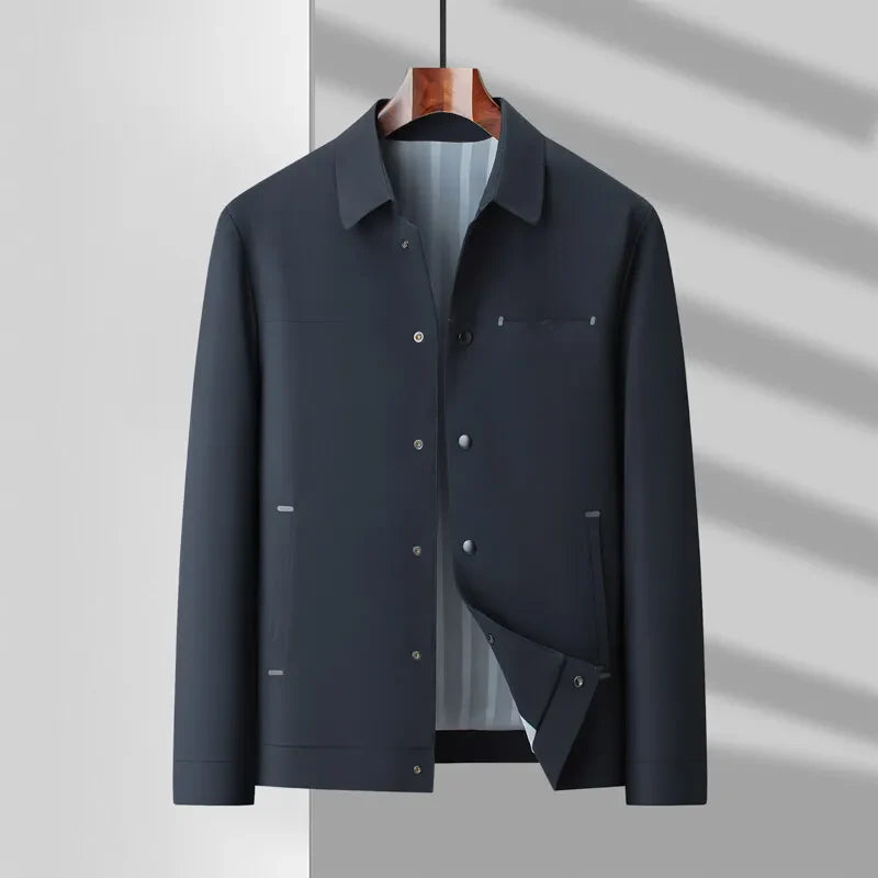Men's Cairo Performance Jacket – Modern Snap Design with Technical Stretch Fabric