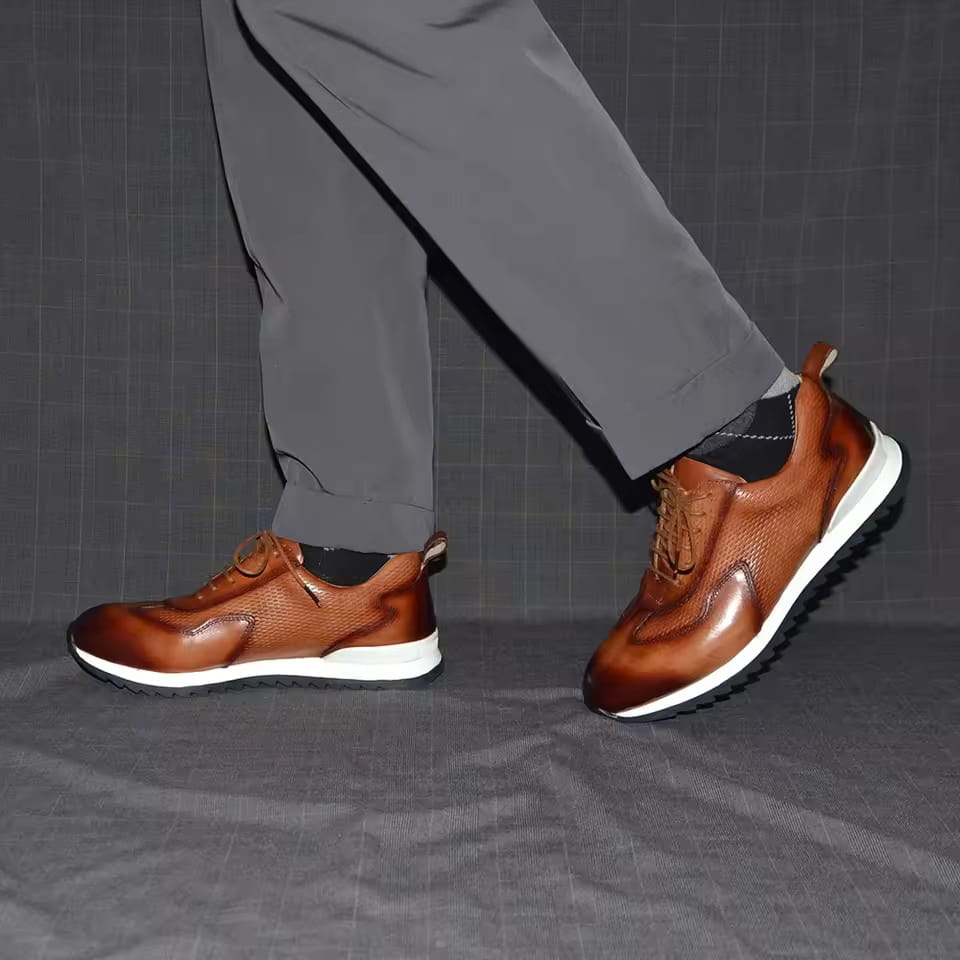 Luciano Leather Oxford Casual Dress Shoes – Flexible Everyday Comfort