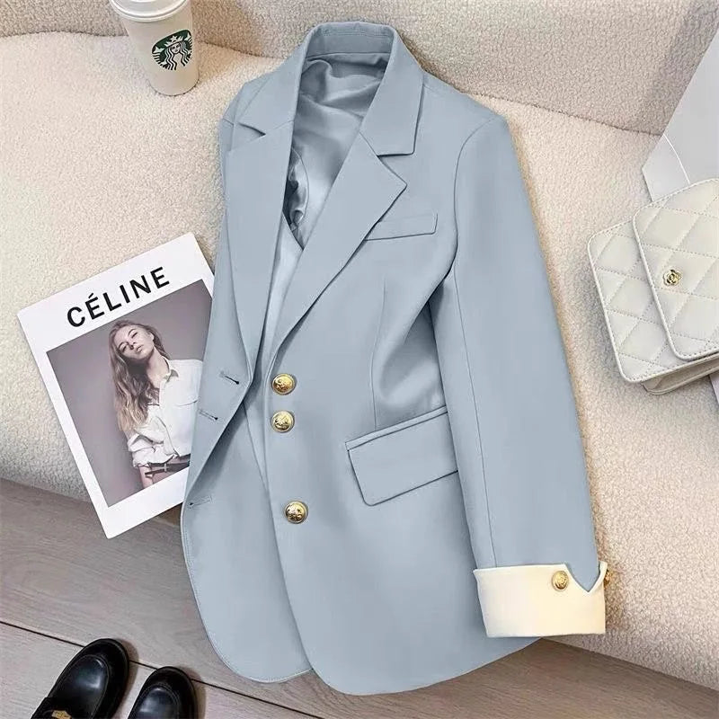 Ely Women's Lightweight Tailored Blazer with Front Pockets