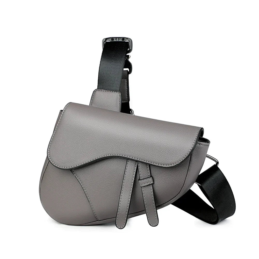Ashby Saddle Crossbody Bag – Sustainable Leather Style with Adjustable Strap