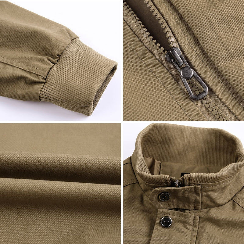 Harrison Men's Tactical Cargo Ensemble – Cotton-Blend Explorer Jacket & Pants