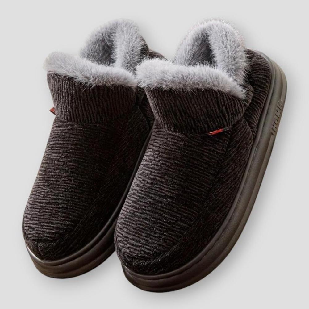 Women's Coral High-Cuff Plush Fleece Winter Slipper Boots