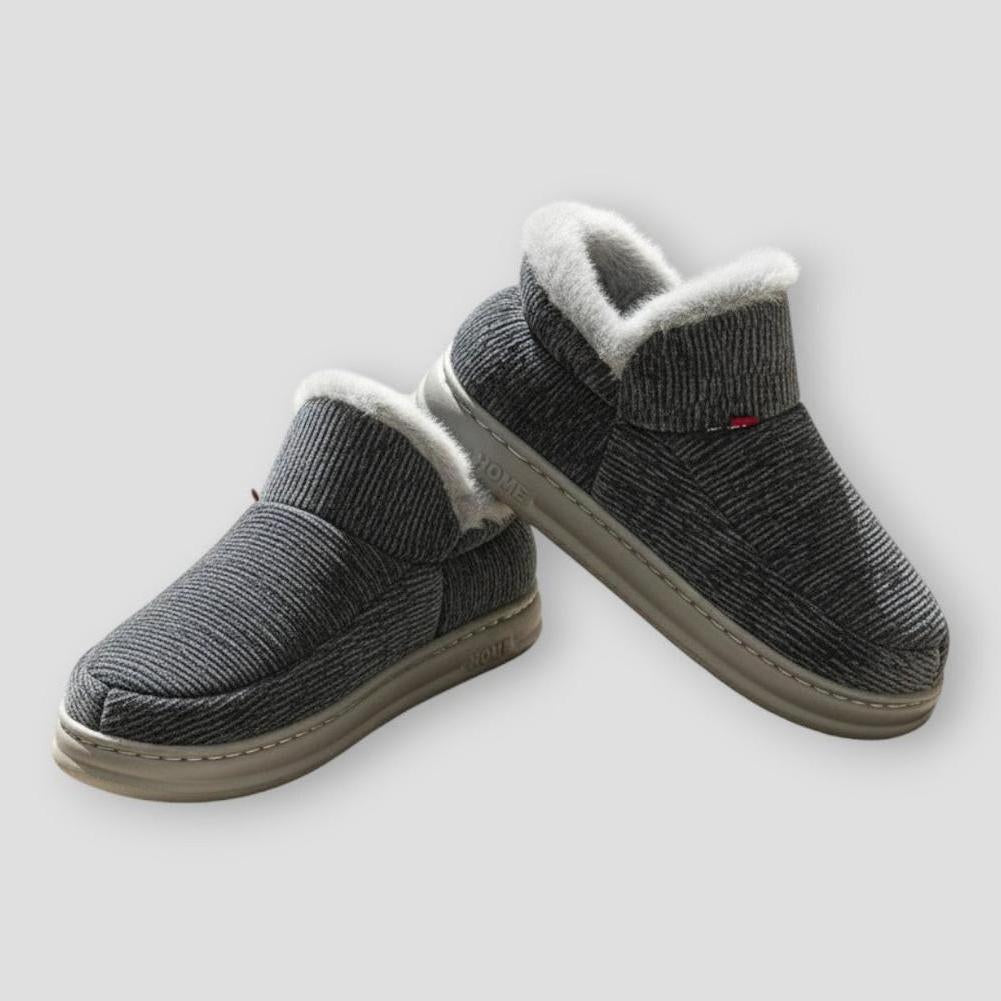 Women's Coral High-Cuff Plush Fleece Winter Slipper Boots