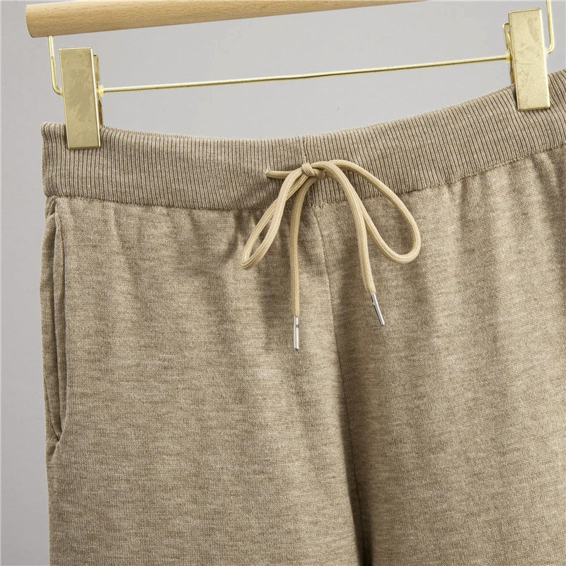 Alyna Women's Knit Lounge Set – Cozy Hooded Sweater & Wide-Leg Pants