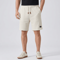 Matteo Elastic Waist Summer Shorts – Lightweight Waffle Knit Casual Fit Fit