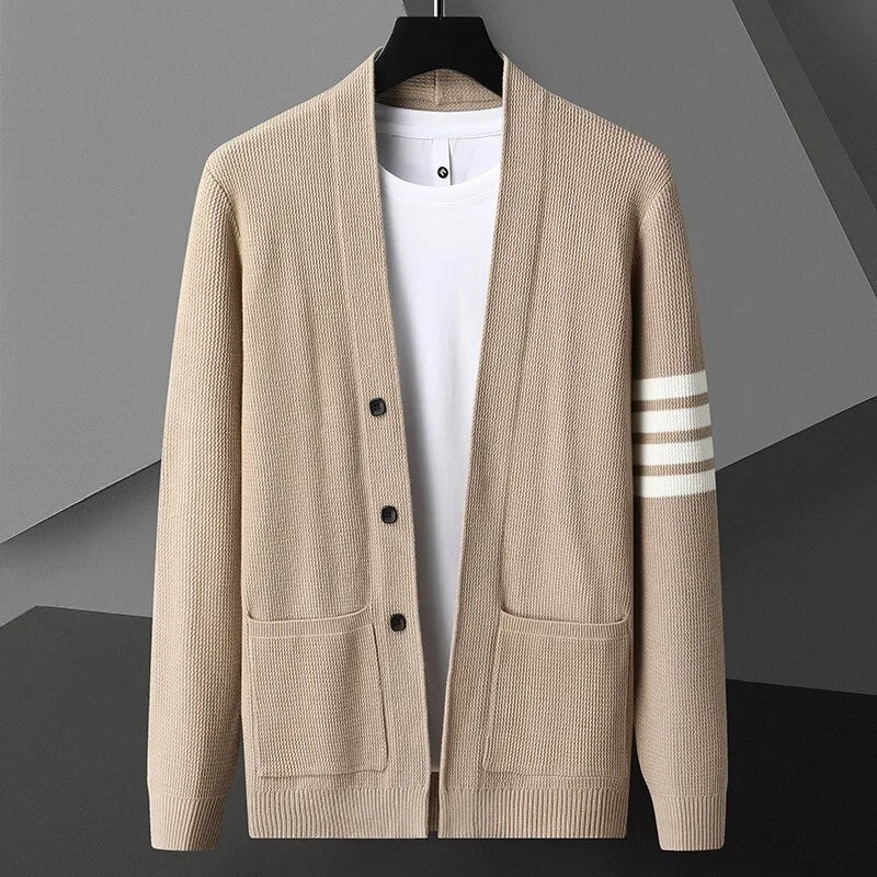 Vincent Knit Cardigan – Button Front Pocket Layer