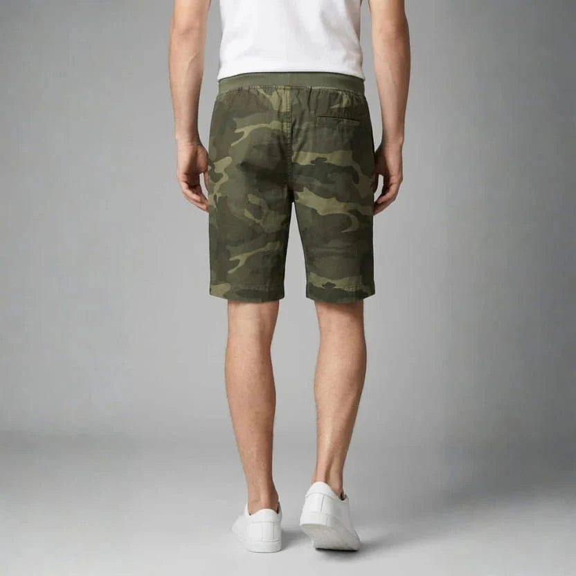 Aiden Tactical Camo Shorts – Lightweight Stretch Fit Cotton Blend Summer Wear