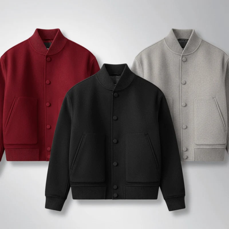 Dorian Men's Wool Jacket – Sleek Lightweight Jacket with a Sharp Minimal Design