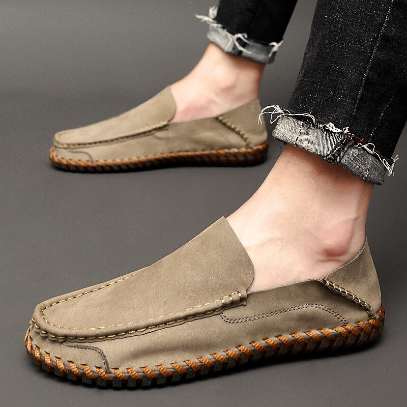 Bruno Men's Suede & Leather Cushioned Comfort Loafers