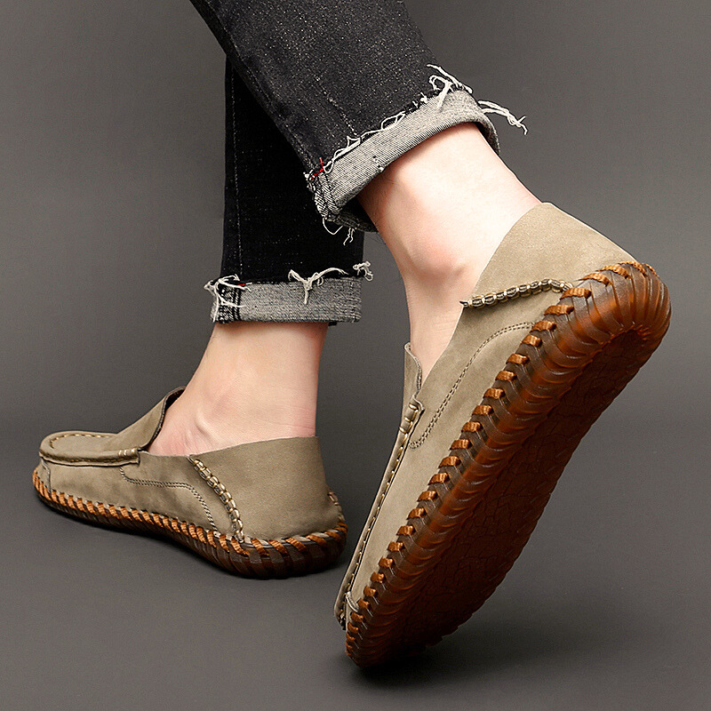 Bruno Men's Suede & Leather Cushioned Comfort Loafers