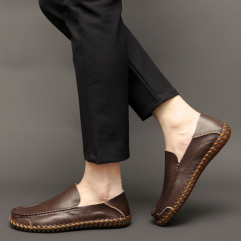 Bruno Men's Suede & Leather Cushioned Comfort Loafers
