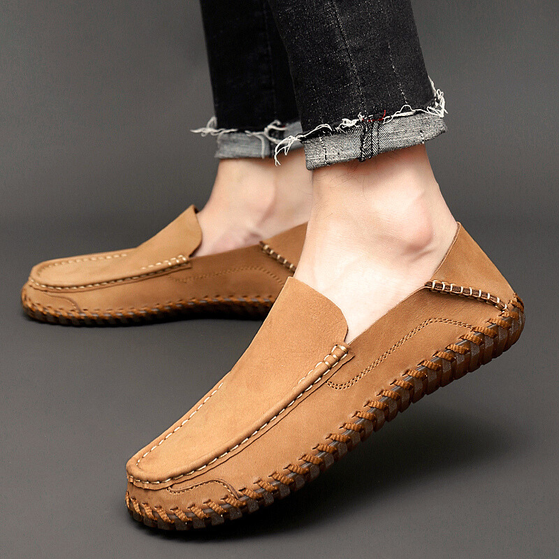 Bruno Men's Suede & Leather Cushioned Comfort Loafers