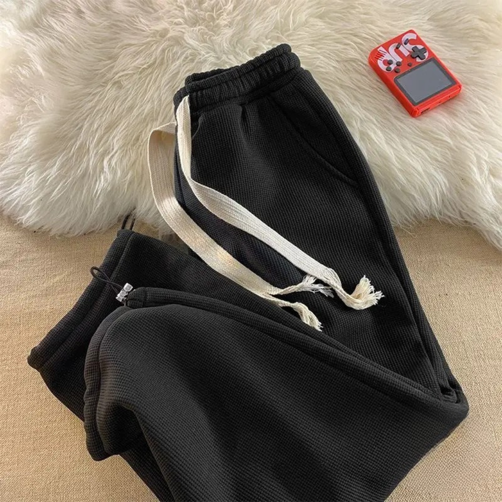Camille Sherpa Fleece Lounge Pants – Cozy Straight Leg Joggers