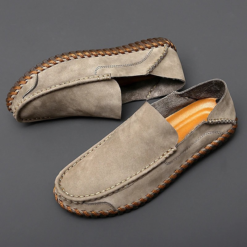 Bruno Men's Suede & Leather Cushioned Comfort Loafers
