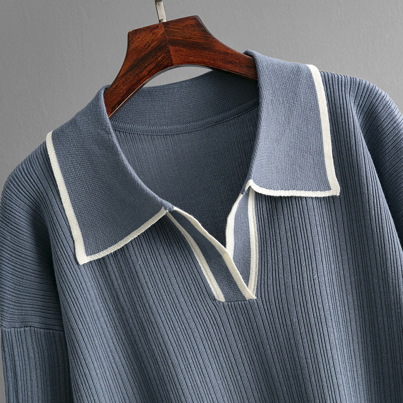 Aurora Viscose Knit Matching Set – Cozy Sweater and Wide-Leg Pants