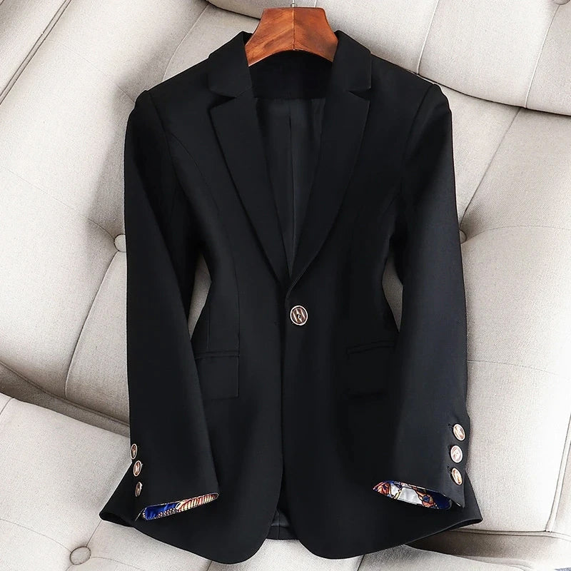 Elena Women's Blazer – Tailored Fit with Elegant Blush Tone & Sleek Structure
