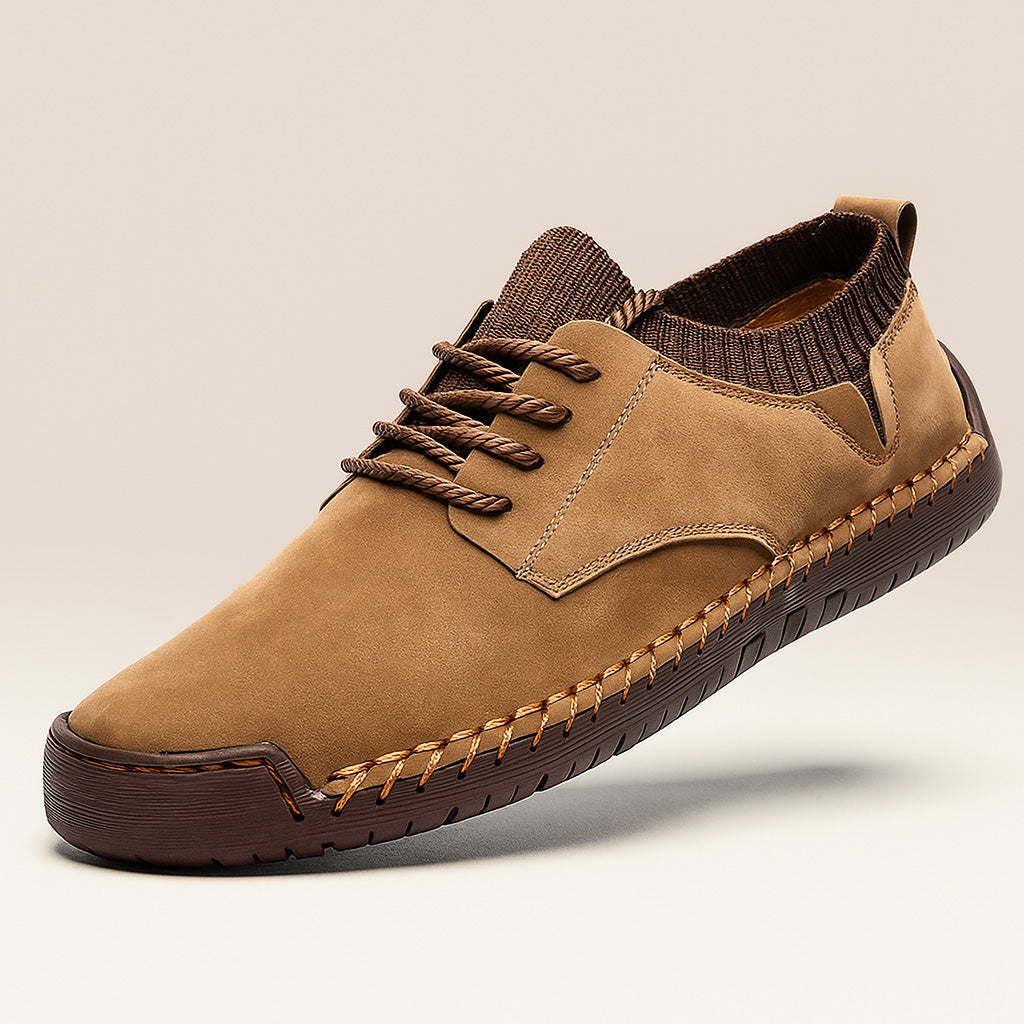 Hudson Men's Handmade Suede Sneakers with Rope Laces – Casual Footwear