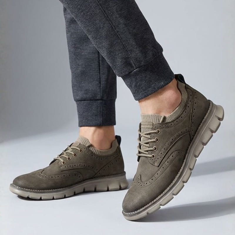 Giner Premium Italian Suede Casual Shoes – Cushioned Everyday Shoes
