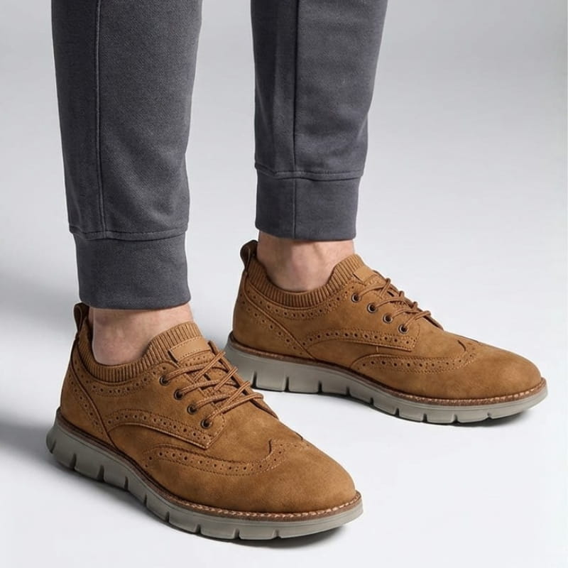 Giner Premium Italian Suede Casual Shoes – Cushioned Everyday Shoes