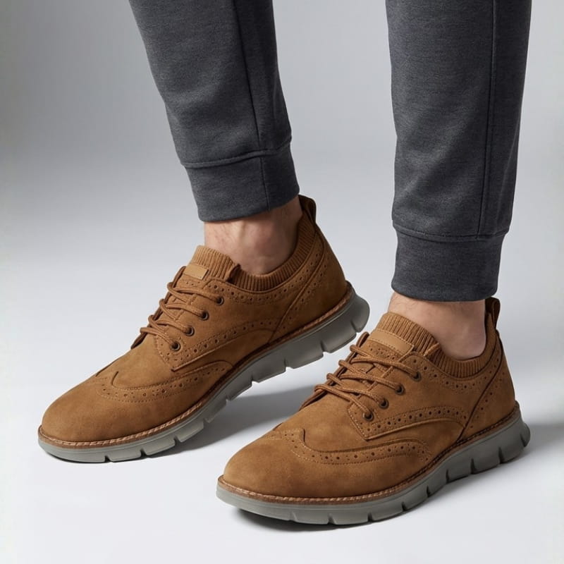 Giner Premium Italian Suede Casual Shoes – Cushioned Everyday Shoes