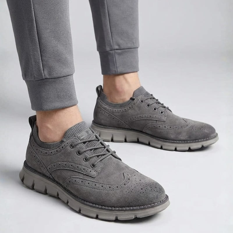 Giner Premium Italian Suede Casual Shoes – Cushioned Everyday Shoes