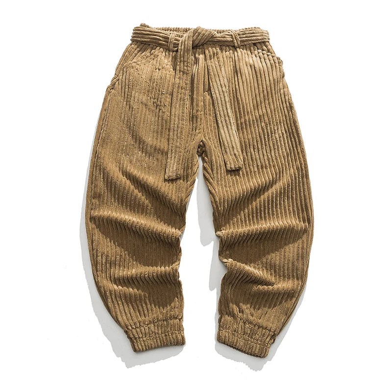 Hudson Fleece-Lined Corduroy Joggers – Cozy Fit Tapered Pants