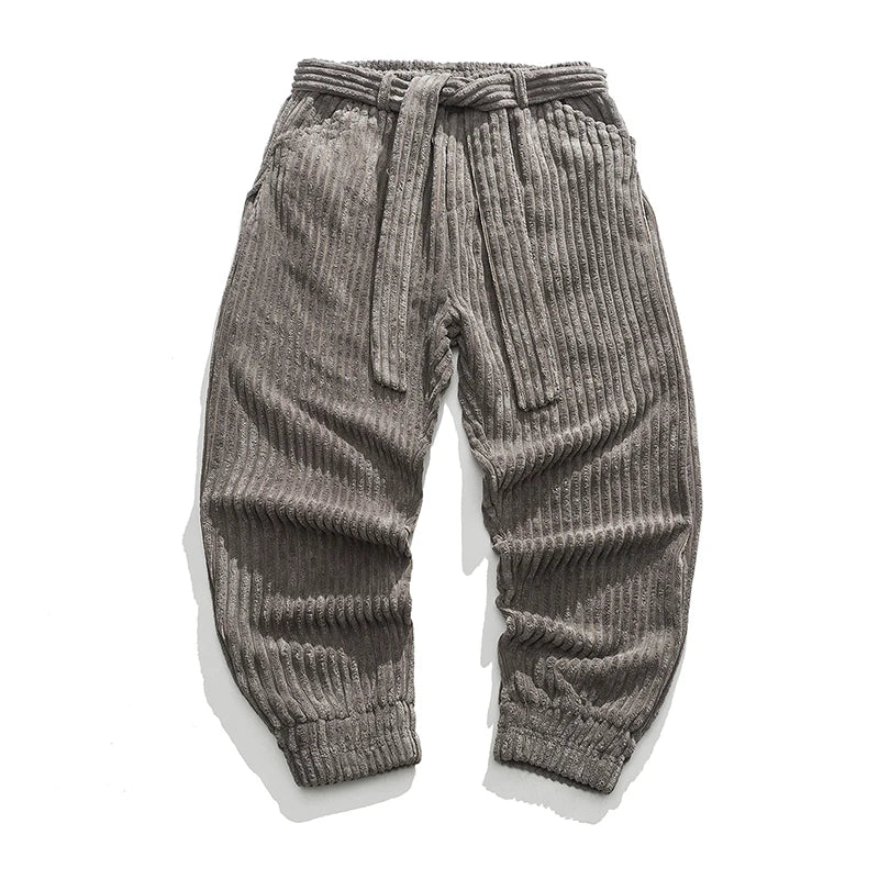 Hudson Fleece-Lined Corduroy Joggers – Cozy Fit Tapered Pants
