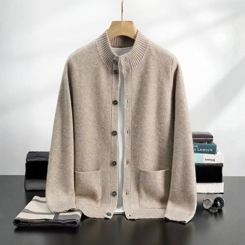 Andrew Men's Cashmere Cardigan – Premium Button-Up Knit Sweater