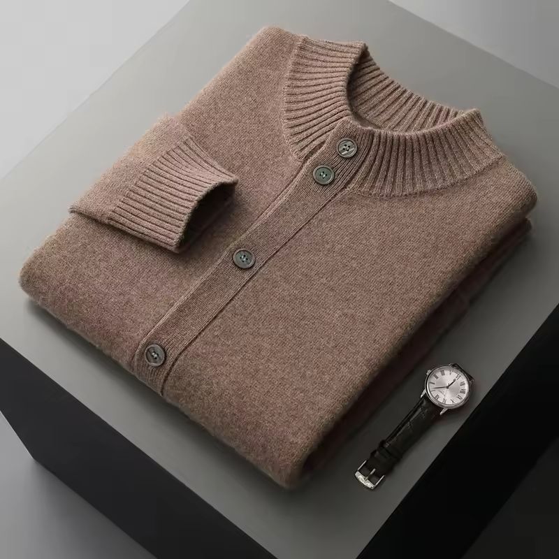 Andrew Men's Cashmere Cardigan – Premium Button-Up Knit Sweater