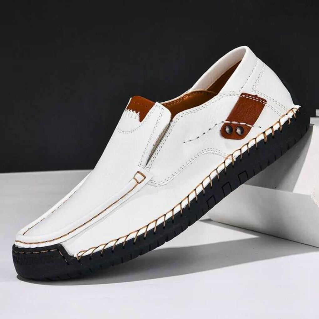 Laurent Arch Support Slip-On Shoes – Lightweight Comfort Casual Leather Loafers