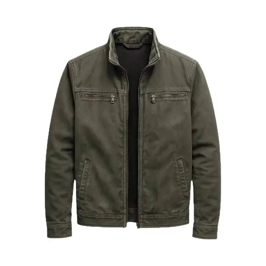 Camden Cotton Twill Jacket – Lightweight Insulated Zip-Up Outerwear
