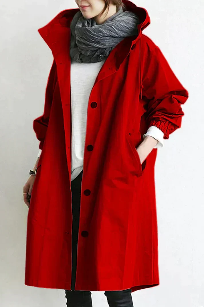 Claire Hooded Lightweight Women's Trench Coat