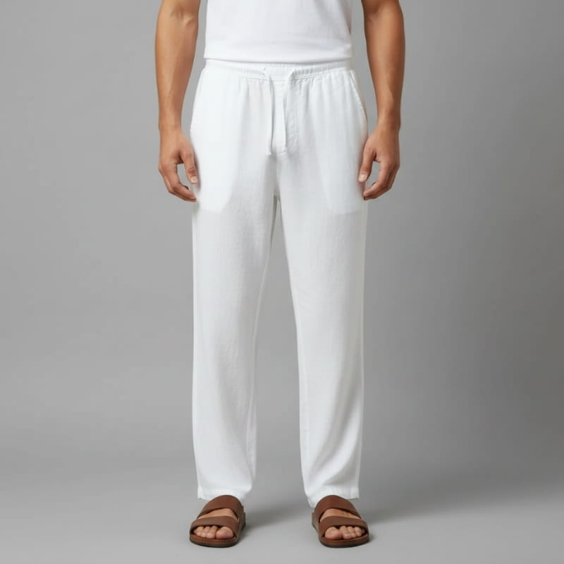 Julian Lightweight Linen Trousers – Breathable Tailored Casual Summer Pants