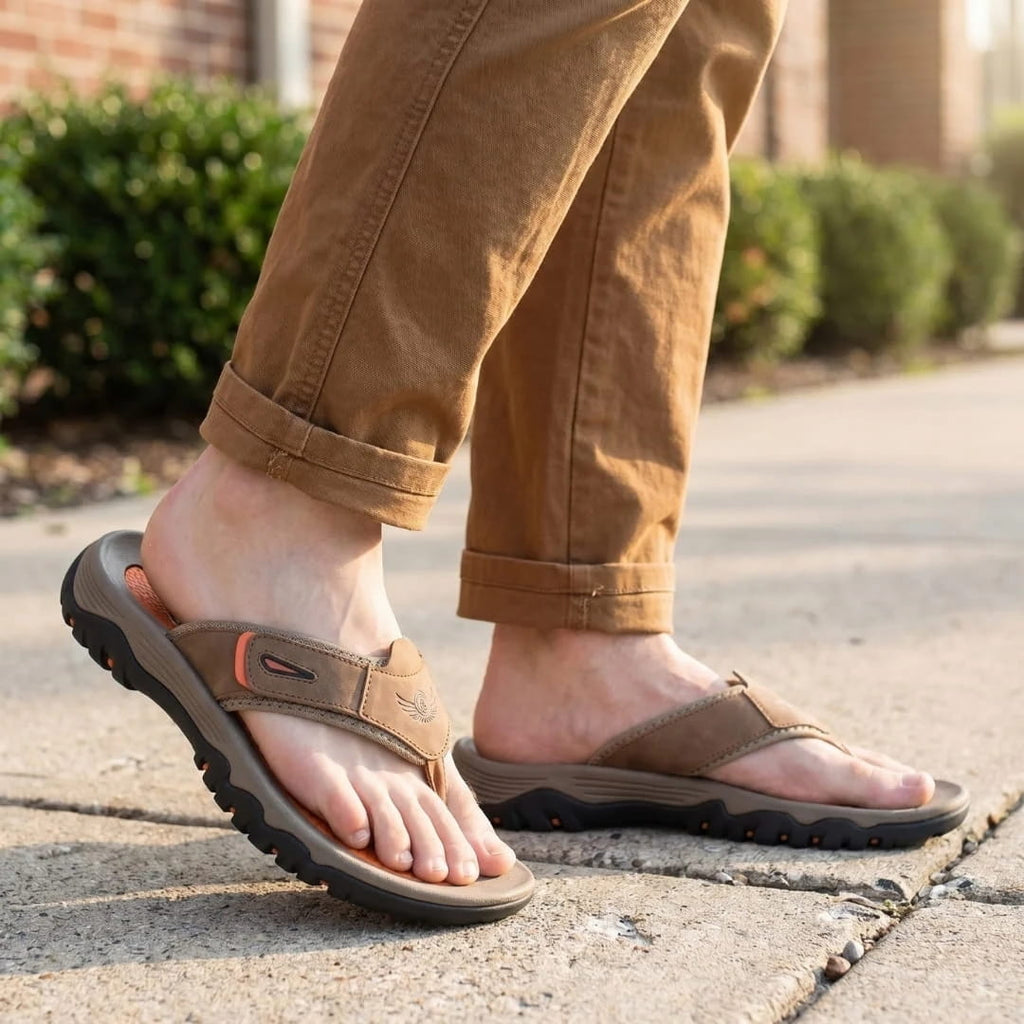 Lucien Soft Leather Comfort Sandals – Flexible Everyday Summer Footwear