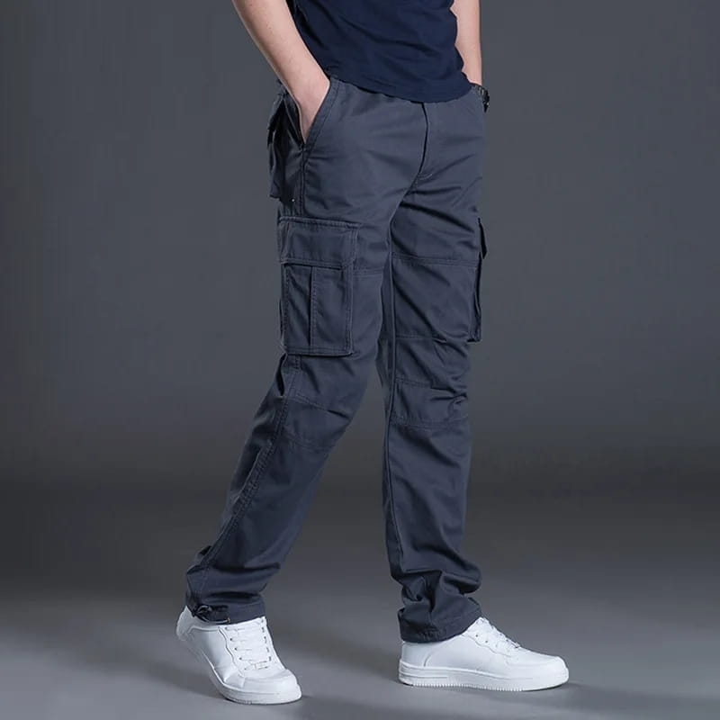 Romeo Straight Fit Multi Pocket Cargo Pants – Utility Everyday Trousers