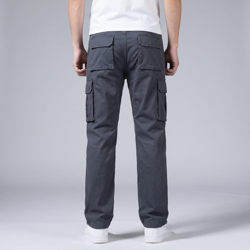 Romeo Straight Fit Multi Pocket Cargo Pants – Utility Everyday Trousers
